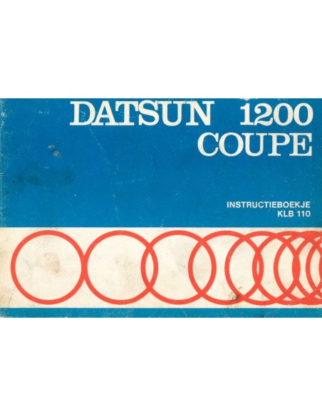 1970 DATSUN 1200 COUPE INSTRUCTIEBOEKJE NEDERLANDS
