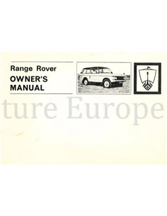 1978 RANGE ROVER BETRIEBSANLEITUNG ENGLISCH