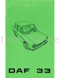 1970 DAF 33 INSTRUCTIEBOEKJE NEDERLANDS