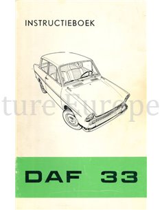 1972 DAF 33 OWNERS MANUAL DUTCH