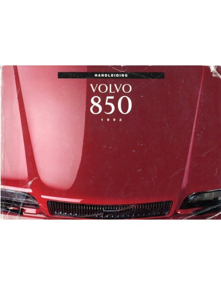 1993 VOLVO 850 BETRIEBSANLEITUNG NIEDERLÄNDISCH