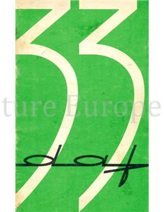 1968 DAF 33 INSTRUCTIEBOEKJE NEDERLANDS