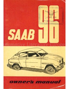 1961 SAAB 96 INSTRUCTIEBOEKJE ENGELS