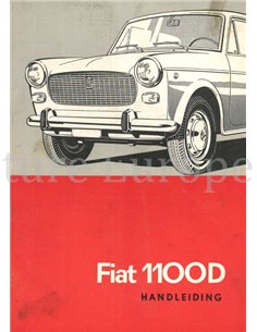 1965 FIAT 1100D INSTRUCTIEBOEKJE NEDERLANDS