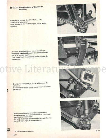 1973 BMW 1602 | 1802 | 2002 WERKSTATTHANDBUCH NIEDERLÄNDISCH (BAND 2)