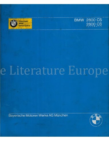 1973 BMW 2800 CS | 2800 CS AUTOMATIC SPARE PARTS CATALOG MULTI