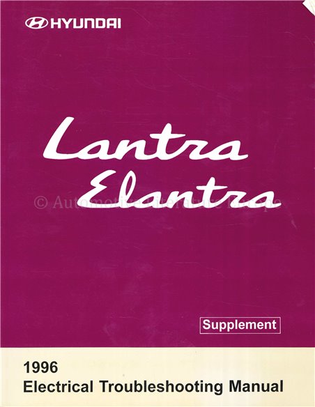 1996 HYUNDAI LANTRA | ELANTRA SUPPLEMENT ELECTRICAL WIRING DIAGRAM ENGLISH 