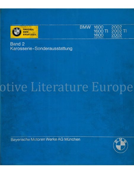 1973 BMW 1600 | 1602 | 1802 | 2002 ONDERDELEN CATALOGUS MULTI ( 2 MAPPEN)