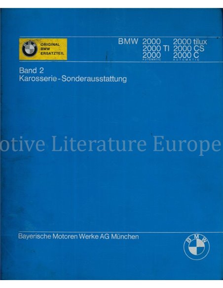 1973 BMW 2800 CS | 2800 CS AUTOMATIC SPARE PARTS CATALOG MULTI ( 2 FOLDERS)