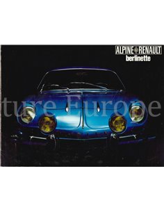 1970 ALPINE A110 BERLINETTE BROCHURE FRENCH