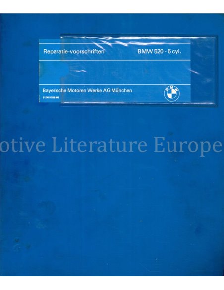 1980 BMW 520-6CILINDER (E12) WERKPLAATSHANDBOEK NEDERLANDS 