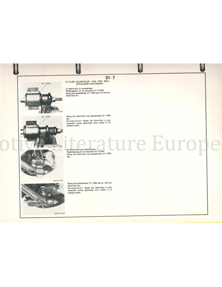 1980 BMW 520-6CILINDER (E12) WERKPLAATSHANDBOEK NEDERLANDS 