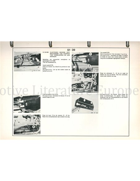 1980 BMW 520-6CILINDER (E12) WERKPLAATSHANDBOEK NEDERLANDS 