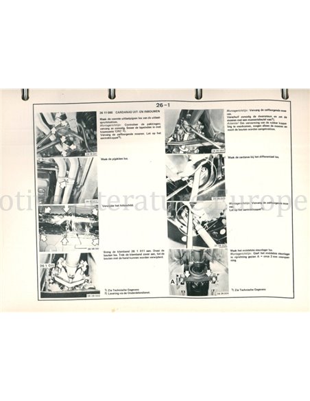 1981 BMW 525i ...528i (E28) WERKPLAATSHANDBOEK NEDERLANDS 