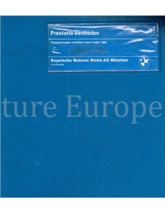 1982 BMW E30 | E28 | E24 | E23 TECHNISCHE INFORMATIONEN NIEDERLÄNDISCH