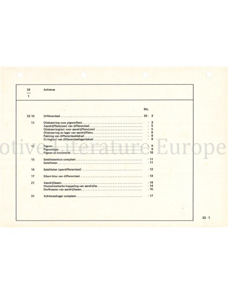 1982 BMW E30 | E28 | E24 | E23 TECHNISCHE INFORMATIE NEDERLANDS 