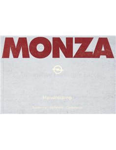 1978 OPEL MONZA OWNERS MANUAL DUTCH