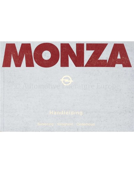 1978 OPEL MONZA INSTRUCTIEBOEKJE NEDERLANDS