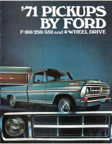 1971 FORD PICKUPS BROCHURE ENGELS USA