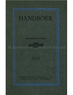 1933 FORD RANGE INSTRUCTIEBOEKJE NEDERLANDS (BE)