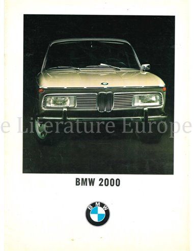 1969 BMW 2000 BROCHURE NEDERLANDS