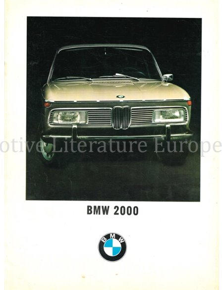 1969 BMW 2000 PROSPEKT NIEDERLÄNDISCH