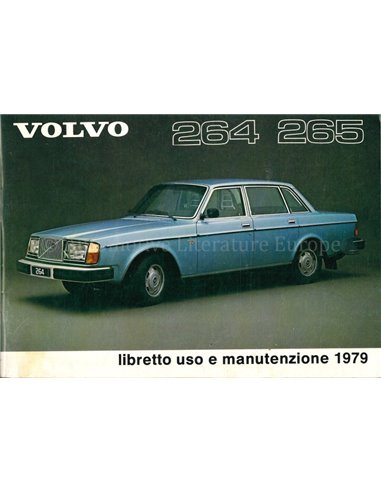 1979 VOLVO 264 | 265 BETRIEBSANLEITUNG ITALIENISCH