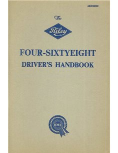 1961 RILEY FOUR-SIXTYEIGHT OWNERS MANUAL ENGLISH