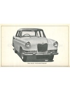 1961 RILEY FOUR-SIXTYEIGHT OWNERS MANUAL ENGLISH 2