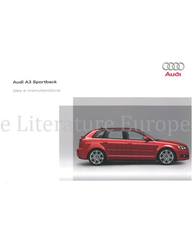 2008 AUDI A3 SPORTBACK INSTRUCTIEBOEKJE ITALIAANS