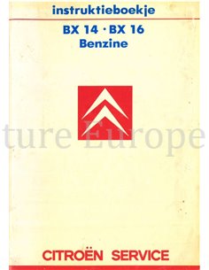 1986 CITROEN BX OWNERS MANUAL DUTCH