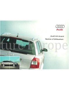 2001 AUDI A4 AVANT BETRIEBSANLEITUNG FRANZÖSISCH