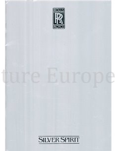 1980 ROLLS ROYCE SILVER SPIRIT | BENTLEY MULSANNE BROCHURE DUITS