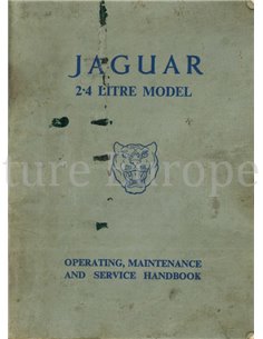 1956 JAGUAR MK I 2.4 OWNERS MANUAL ENGLISH
