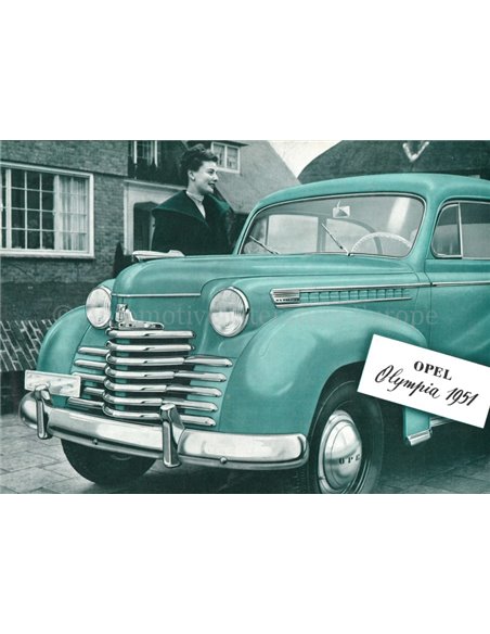 1951 OPEL OLYMPIA BROCHURE NEDERLANDS