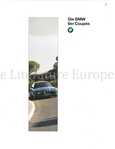 1995 BMW 8ER COUPE PROSPEKT DEUTSCH