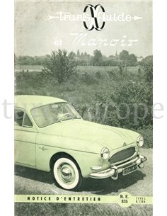 1959 RENAULT MANOIR BETRIEBSANLEITUNG FRANZÖSISCH