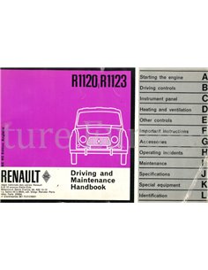 1964 RENAULT 4 OWNERS MANUAL ENGLISH