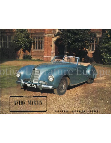 1948 ASTON MARTIN LAGONDA 2-LITRE SPORTS CAR BROCHURE ENGLISH