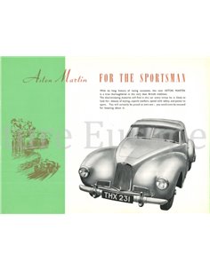 1948 ASTON MARTIN DB1 2-LITRE SPORTS CAR BROCHURE ENGELS 2