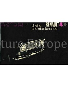 1970 RENAULT 4 INSTRUCTIEBOEKJE ENGELS