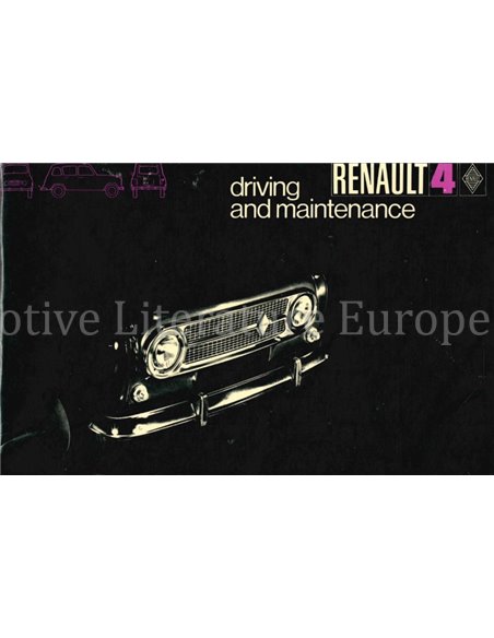 1970 RENAULT 10 MAJOR OWNERS MANUAL DUTCH