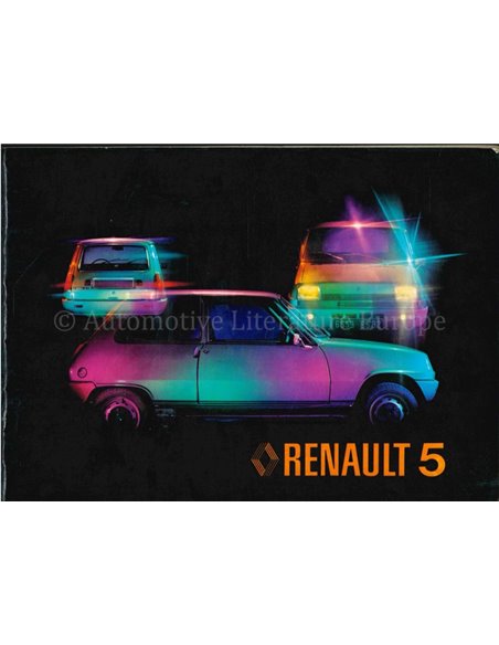 1971 RENAULT 5 INSTRUCTIEBOEKJE DUITS