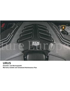 2019 LAMBORGHINI URUS GARANTIE & ONDERHOUD INSTRUCTIEBOEKJE DUITS