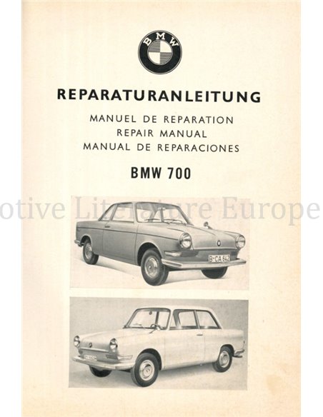 1960 BMW 700 REPAIR MANUAL MULTI
