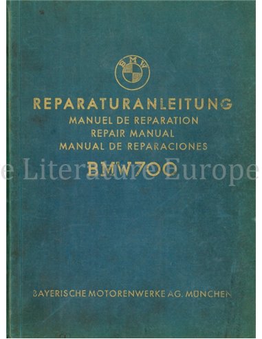 1961 BMW 700 REPAIR MANUAL MULTI