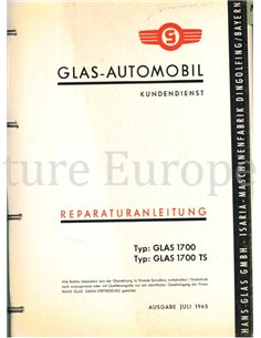 1965 GLAS 1700 | 1700 TS REPARATIE HANDLEIDING DUITS 2