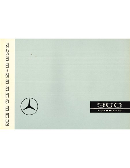 1957 MERCEDES BENZ 300 AUTOMATIC BROCHURE GERMAN