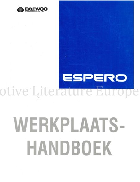 1996 DAEWOO ESPERO WERKPLAATSHANDBOEK NEDERLANDS