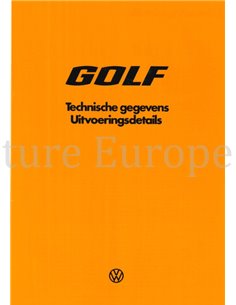 1978 VOLKSWAGEN GOLF BROCHURE DUTCH 2
